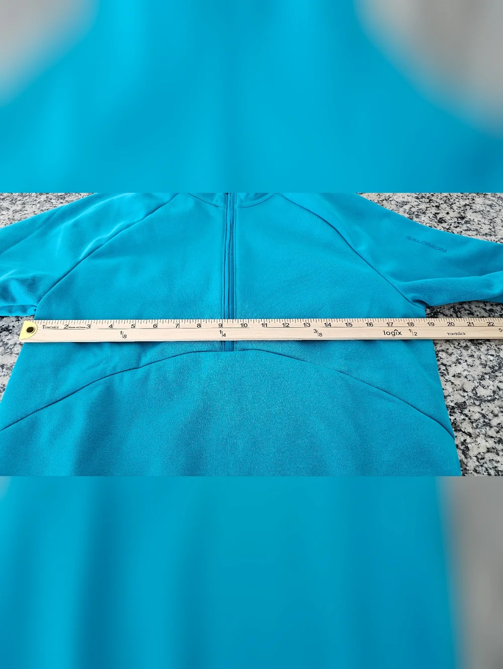 Salomon Essential Warm 1/2 Zip Fleece Men's S Teal Hiking Trail Gorpcore NWT